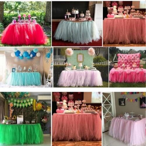 15cm 25 Yards Star Mesh Party DIY Colorful Background Decoration Table Skirt Tassel Tulle Fabric For Sewing Childrens Dress