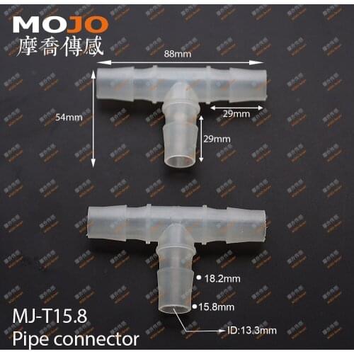 2020 free shipping ! MJ-T15.8 (100 pieces) pipe fittings TEE type three way Equal diameter length 15.8mm Pipe connector