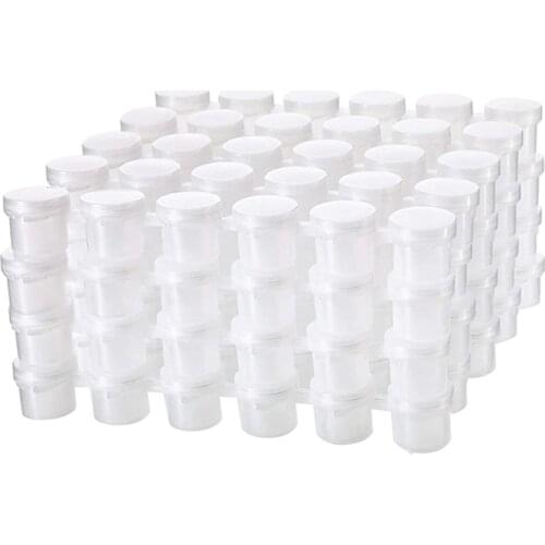 24 Strips Empty Paint Strips Paint Cup Pots Clear Storage Containers Painting Arts Crafts Supplies 144 Pots in Total