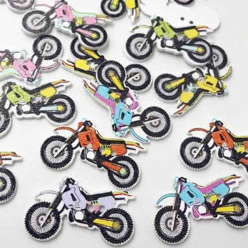 30Pcs Mixed 2 Holes motorcycle Wooden Buttons Sewing and Scrapbook 34mm Scrapbooking Sewing Accessories WB590