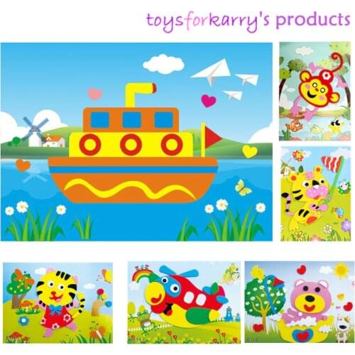 3D EVA Foam DIY Sticker Puzzle 20 Variety Cartoon Animal Designs to Choose From * Early Learning Education Toys for Children