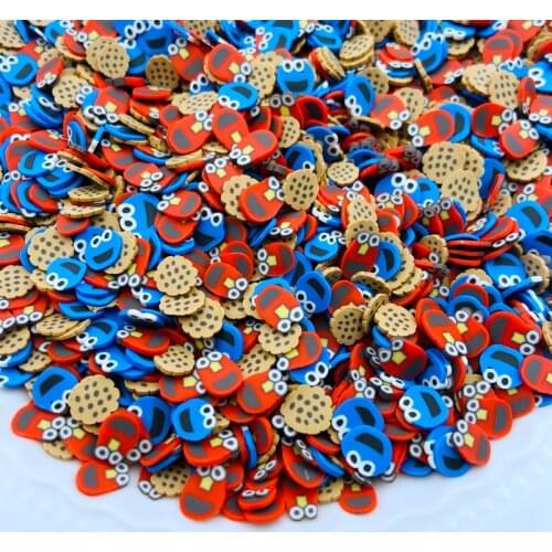 20g/Lot Hot Selling Clay Cookie Slice, Cute Sprinkle for Crafts Making, Phone Deco, DIY Slime Filling