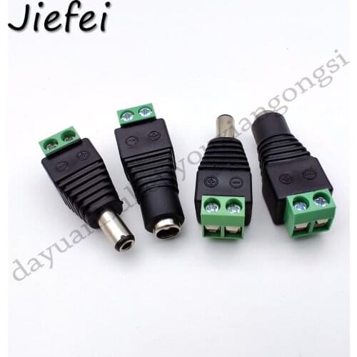 500pcs CCTV video balun 5.5mmX2.5mm DC Power plug Terminals Adapter Power New