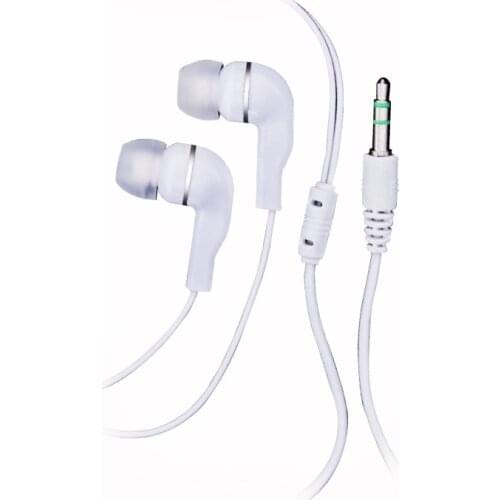 500pcs Cheap 3.5mm Stereo soft transparent In Ear Earphone Earbud Comfortable Wearing Sport Headset for HTC iPhone iPad for MP3