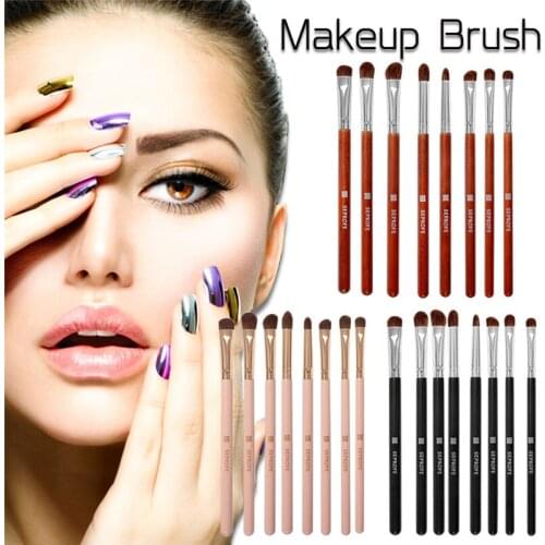 8Pcs/Set High Quality Red Makeup Brushes Set Horse hair Nano Powder Foundation Concealer Blush Eyeshadow Red Horse Hair brush