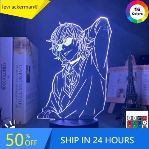 Acrylic 3D Lamp Bl Anime Yarichin Bitch Club Yuri Ayato Anime LED Light for Bed Room Decor Kids 3D Night Lamp