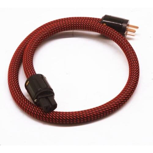 AU15M hifi power cord cable 3000W 6N Copper Australian plugs Power Cable Gold plated AU power plug cable 220-240v 15A