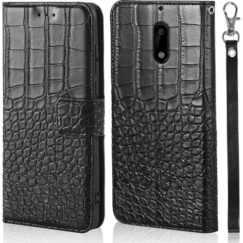 For Nokia 6 2017 Case Leather Flip Case on For Funda Nokia TA-1021 Phone Case Cover Luxury Retro Magnetic Wallet Cover