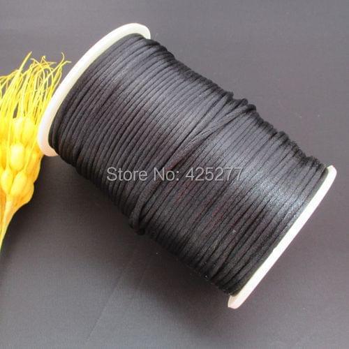 Black 100m/roll Factory Price Polyester thread Cord Lace Jewelry Findings Beading Thread 1904