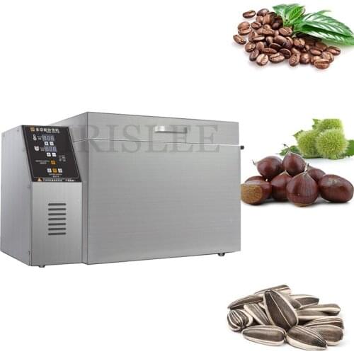 Home Use Fully Automatic Coffee Beans Sunflower Seeds Peanut Fried Chi Dryer Baking Machine