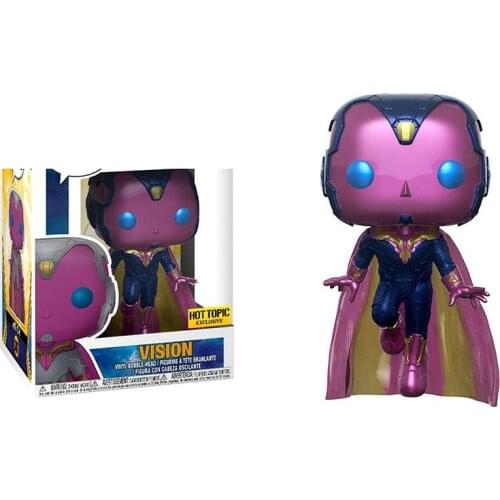 NEW Pop The VISION #307 Hot topic Exclusive Vinyl Figure Dolls Toys Action Figure Toys Gifts for Kids