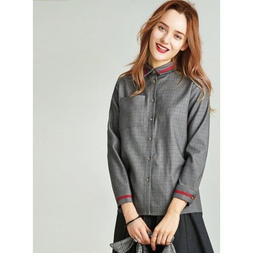 HAVVA Gray Blouses