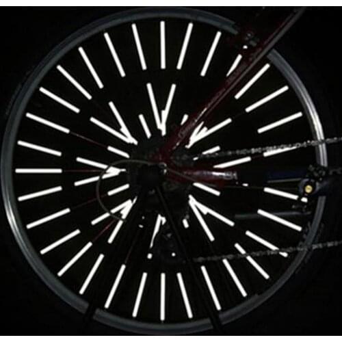 HOT 12PCS/bag Cycling Wheel Rim Spoke Reflector Reflective Bike Mount Tube Warning Light Strip Night riding Bike Accessories