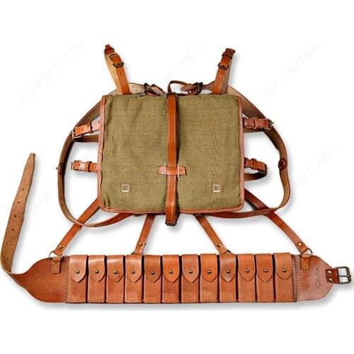 WWII WW2 CHINESE ARMY PACKAGE FIELD EQUIPMENT WITH WOODEN FRAM WITH JIULONG AMMO POUCH Soldier Military Reenactments