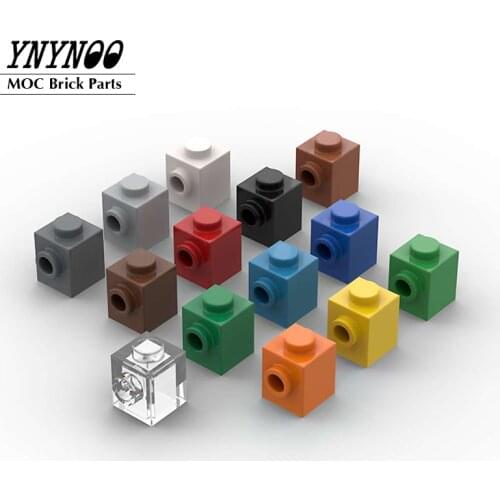 50Pcs/lot Brick Special 1x1 with Studs on 1 Side MOC Building Blocks Parts Spare Bricks Toys for Kids Education Compatible 87087