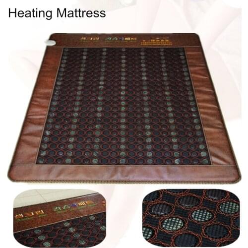 2020 Best Selling Jade Double Health Electric Heating jade Mattress heating Germanium stone Made in China Free Gift eye cover
