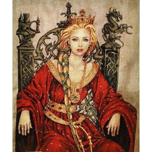 Customized Embroidery Guinevere Mini Kit Funny Counted Cross Stitch Kits with 100% Cotton Flosses & Free Shipping for Wall Decor