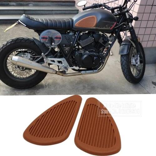 Motorcycle Anti Slip Tank Pads Gas Tank Knee Waterproof Protector Sticker For Honda Cafe Racer Bobber Parts Moto Accessories