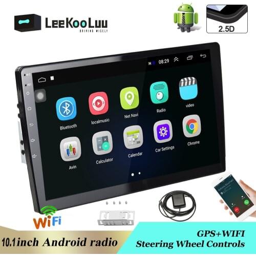 LeeKooLuu 2 Din Multimedia Player GPS Navigation Autoradio For Chevrolet Cruze Peugeot 301 Isuzu D MAX 2012 KIA K3 Android Radio