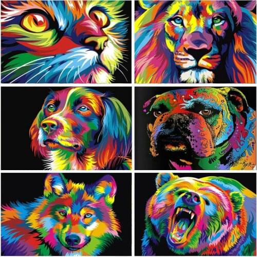 Cartoon Animal DIY 5D Diamond Painting Cross Stitch Kit Mosaic Full Round Drill Diamond Embroidery Rhinestone Home Decor