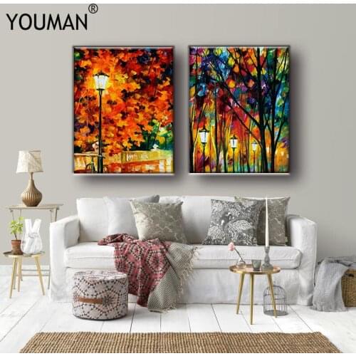 Framless poster photo wallpaper for walls tree Abstract Art Home Improvement Wall posters for porch corridor living room Textile