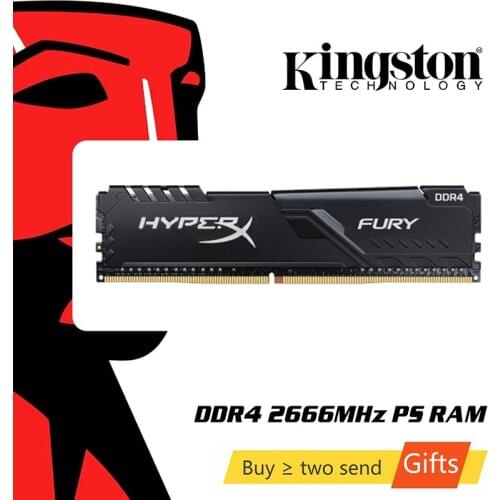 Kingston HyperX FURY DDR4 2666MHz 8GB 2400MHz 16GB 3200MHz Desktop RAM Memory DIMM 288-pin Desktop Internal Memory For Gaming
