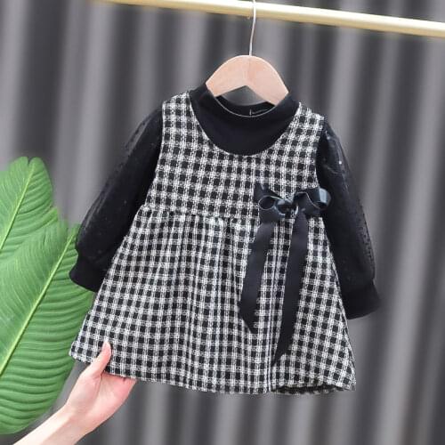 Bear Learder Girls Dresses Autumn Baby Clothes New Flowers Girl Party Princess Dress Baby Girl Toddler Clothes Newborn Dresses