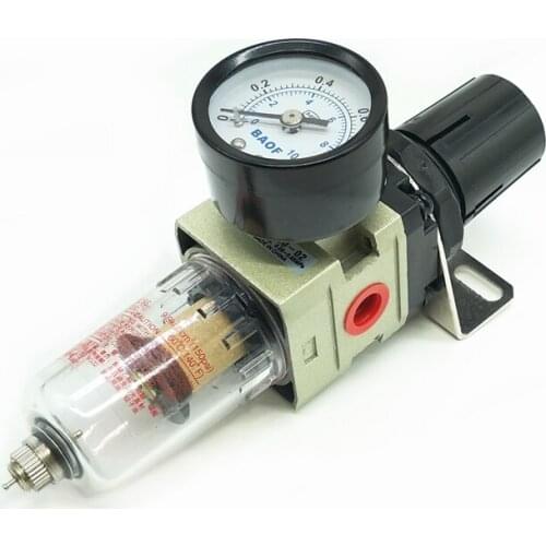 Pneumatic Air Filter Regulator AW2000-02 1/4'' Manual Drain Type Air Treatment Unit