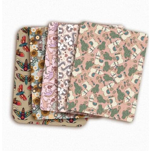Polyester Cotton Fabric Cute Animals Pattern Print Sewing Fabrics for Dress Making Craft Masks DIY Home Textile 45*145cm/pc