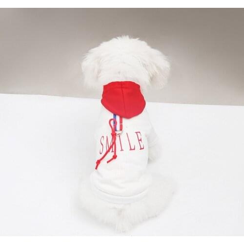 Letter Print Pet Dog Clothes for Small Dogs Clothing Chihuahua Cotton Hoodies Yorkshire Fashion Costume Ropa Para Perro S-2XL