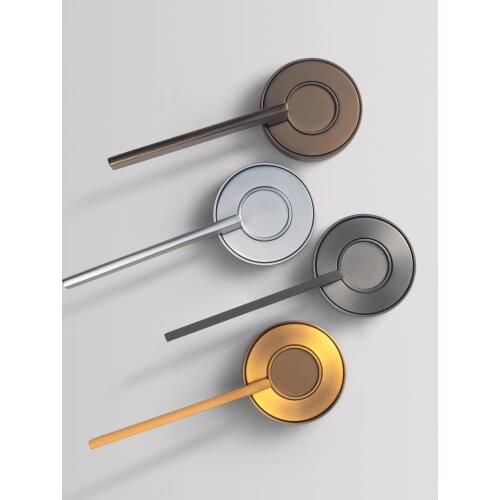 Nordic Silent Door Lock Bedroom Door Handle with Lock Interior Security UFO Door Handle Lock Cylinder Security Mute Door Lock