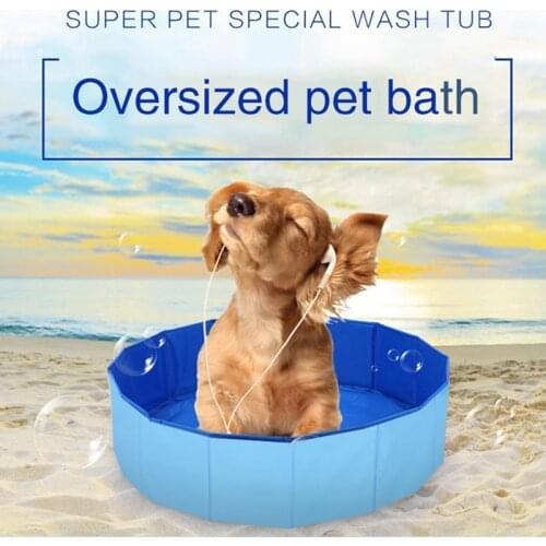 Foldable Dog Pool Dog Swimming Pool Pet Bath Swimming Tub Bathtub Pet Swimming Pool Collapsible Bathing Pool for Dogs Cats