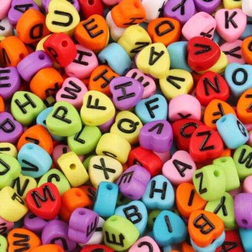 Mixed Color Love Heart Acrylic Beads 4*7mm Moon Star Flower Loose Spacer Beads For Jewelry Making Diy Charms Bracelet Necklace