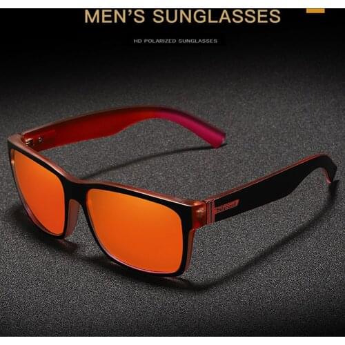 Men Outdoor Sports Colorful Polarized Box Sunglasses Women Large Square Decorative Pattern Sunglasses