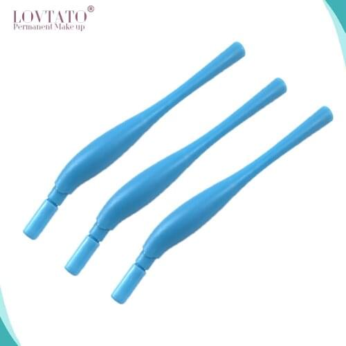 Sterilized Disposable Microblading Handtools With Cap Manual Eyebrow Tattoo Pen Plastic Tebori Tools Dia 0.16mm Tattoo Guns