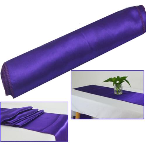 30x180cm Satin Table Runners Wedding Decoration For Birthday Baby Shower Christmas Party Gold/Royal blue Table runner cloth