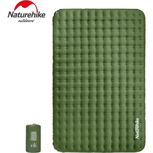 Naturehike Inflatable Sleeping Pad Wear Resistant Waterproof Two Person Air Mattress Outdoor Camping Hiking 130mm Thickness Mat