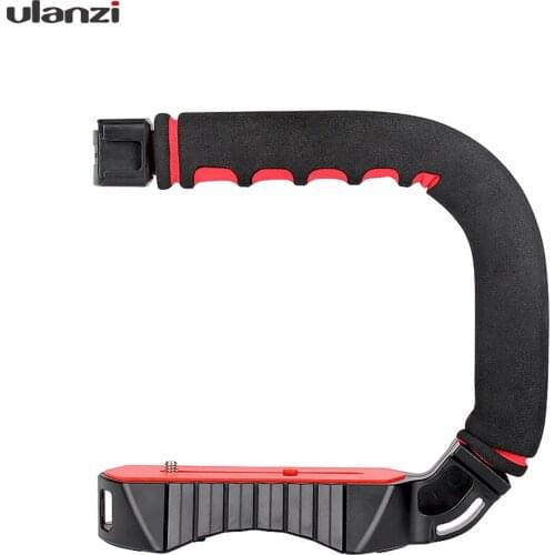 Ulanzi U-Grip PRO U Shape Bracket Video Handle Handheld Stabilizer Grip Holder for DSLR SLR Camera DV Camcorder