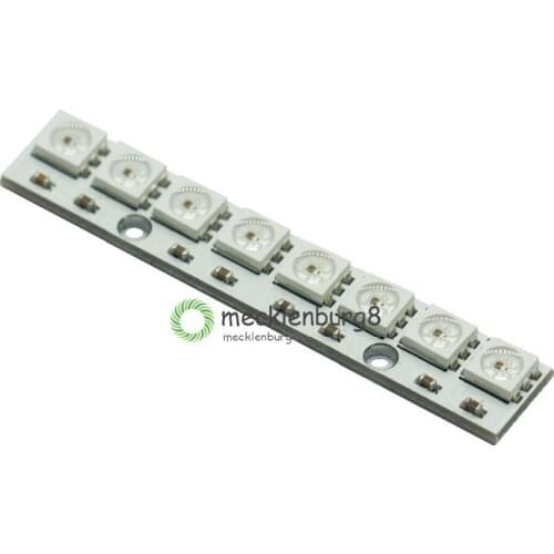 WS2812 WS 2811 5050 RGB LED Lamp Panel Module 5V 8-Bit Rainbow LED Precise Board 8MHZ
