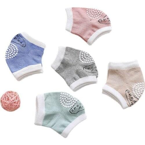 1Pcs Leg Warmers 0-3 Year Babys Non-Slip Girls Boys Protector Crawling Elbow Kneepad Thick Mesh Breathable Cotton