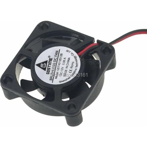 10pcs Gdstime 12volt 2Pin 4cm 40mm 40*40*10 mm Brushless DC Cooling Fan