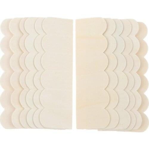 12PCS 1:12 Doll House Doll House Six Roof Tiles 12 Pieces / Bag Wooden White Decoration House Accessories