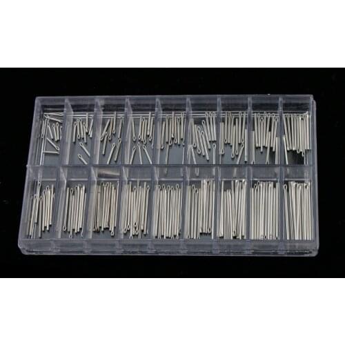 180Pcs Soild Stainless Steel Watch Band Link Cotter Pins Spring Bar Tool for Watchmakers
