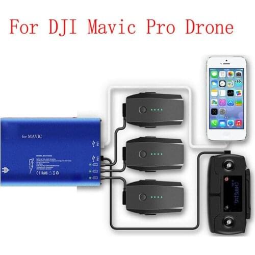 5 in1 DJI MAVIC PRO Parallel Battery Charging Hub Dual USB Phone Charger Intelligent Remote Controller Charger