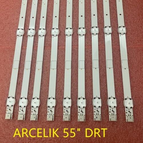 9pcs LED bar For GRUNDIG 55VLX7000 55GUB8855 55 VLX 7710 55VLX7700 55GUW8867 55GUB8852 55VLX7810BP ARCELIK 55 DRT ZVB65600-AA