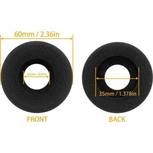 Free Shipping 50pcs=25 pair Replacement Super soft leather foam Ear Cushion microphone cover for Plantroinics SupraPlus headsets