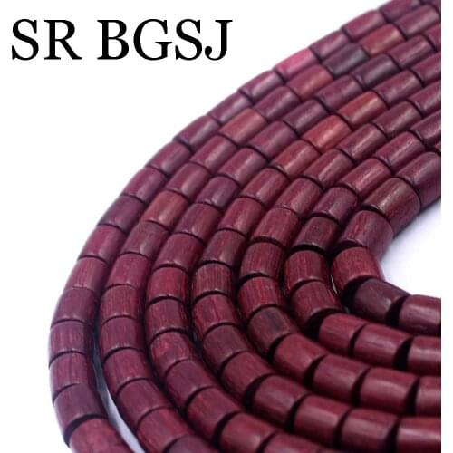 Free Shipping 108pcs 8mm Tube Column Shape Violet Rosewood Wood Mala Meditation Loose diy Findings Beads