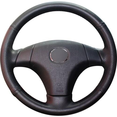 Black Synthetic Leather Car Steering Wheel Cover for Mazda 3 Axela 2003-2009 Mazda 5 2004-2010 Mazda 6 Atenza 2004-2008