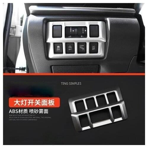 For Subaru XV Crosstrek SUV 2018 2019 2020 Car Head Light Lamp Switch Cover Trim Car Headlight Control Frame Sticker Accessories