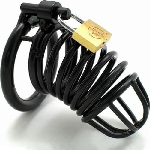 Happygo,S Size Top Quality Alloy Male Chastity Cages,40mm Inside Diam Cock Cage,Penis Lock,Penis Ring,Adult Games,Sex Toys M200B